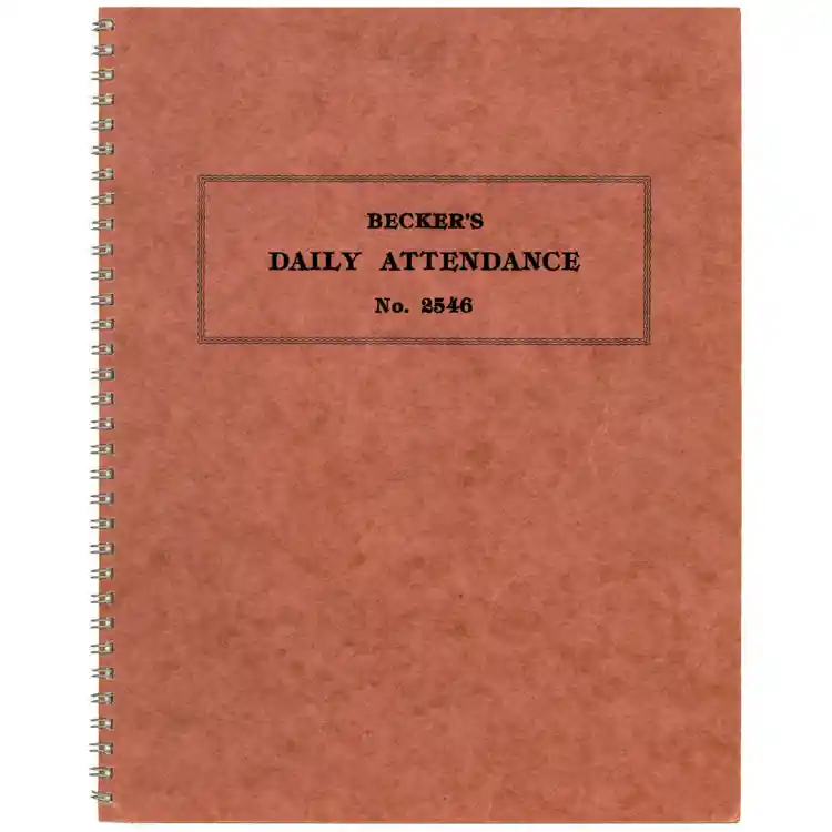 Becker's Daily Attendance Book