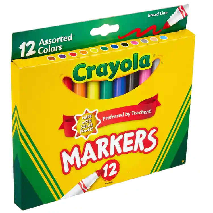 Crayola®  Broad Line Markers, Assorted Colors 12 Ct.