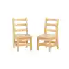 Kydz Ladderback Chairs, Set of 2
