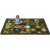 Alphabet Calming Circles Classroom Rug, Nature's Colors