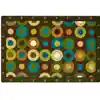 Alphabet Calming Circles Classroom Rug, Nature's Colors