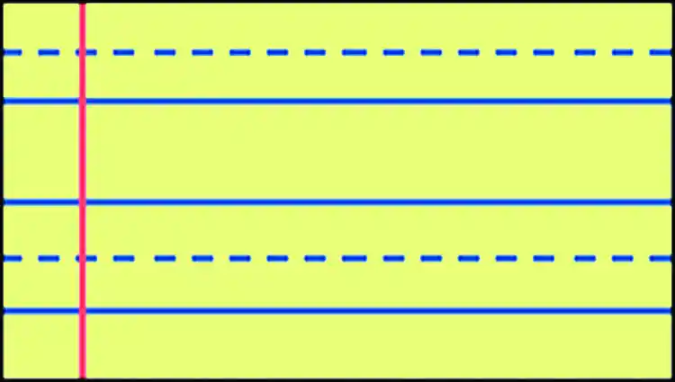 Becker's Cursive Practice Paper, Newsprint