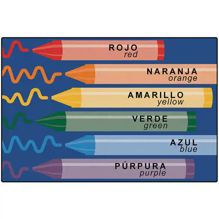 Bilingual Crayons Rug