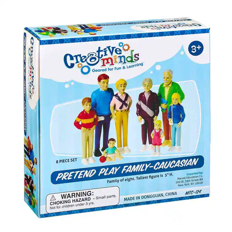 Caucasian Pretend Play Family