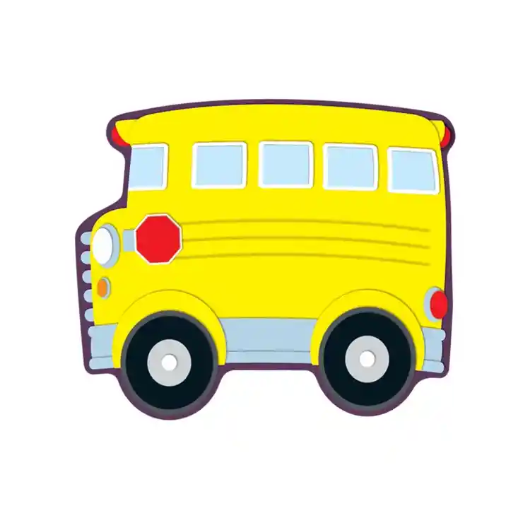 School Bus Colorful Cut-Outs