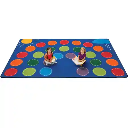 Rainbow Seating Classroom Rug