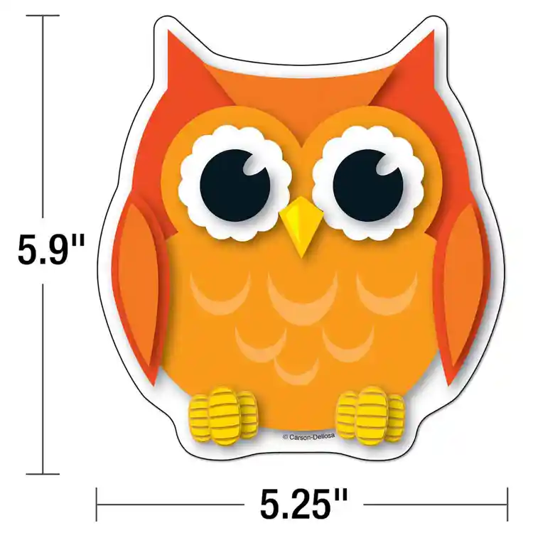 Colorful Owls Cut-Outs