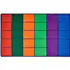 Colorful Rows Seating Classroom Rug