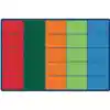Colorful Rows Seating Classroom Rug