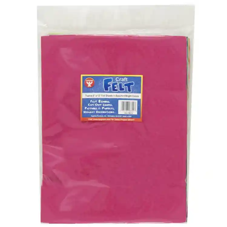 Craft Felt Sheets, Assorted