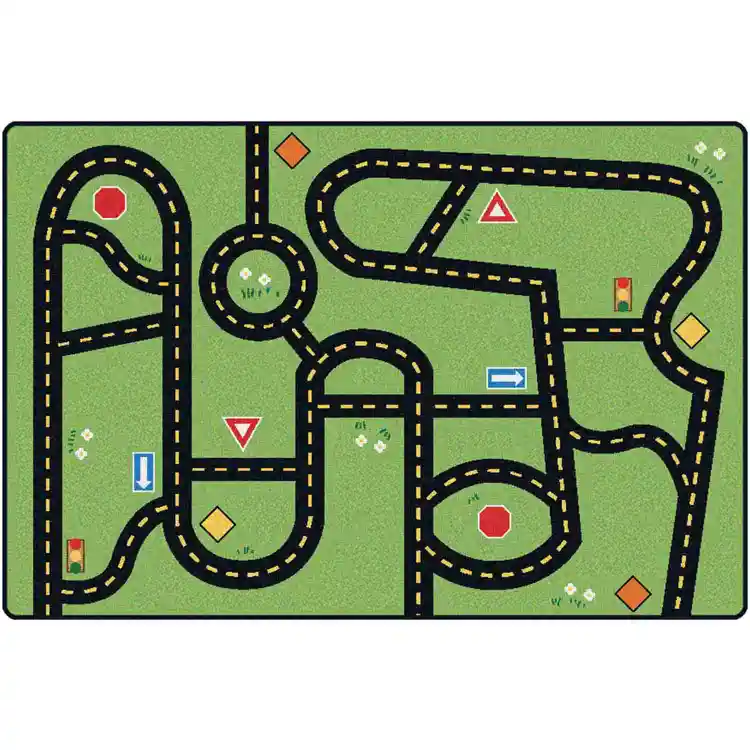 Drive & Play Accent Classroom Rug