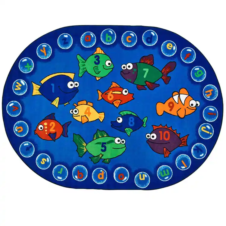 Fishing for Literacy Classroom Rug