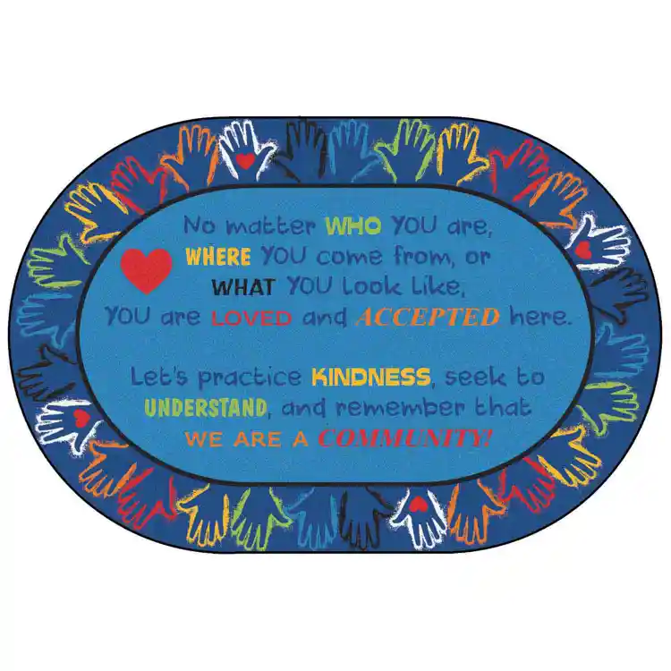Hands Together Community Rug