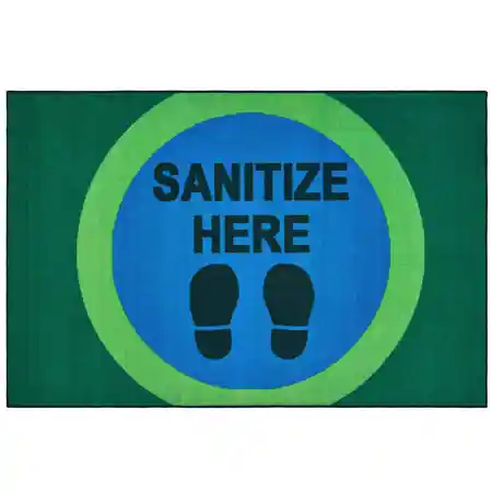 Healthy Habits Collection Sanitize Here Dot Mat