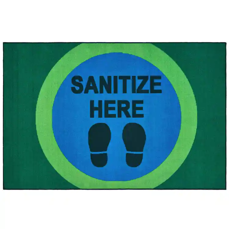 Healthy Habits Collection Sanitize Here Dot Mat