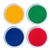 Jumbo Circular Washable Stamp Pads, Set of 4