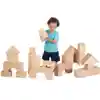 Jumbo Foam Edu-Blocks, Natural Wood