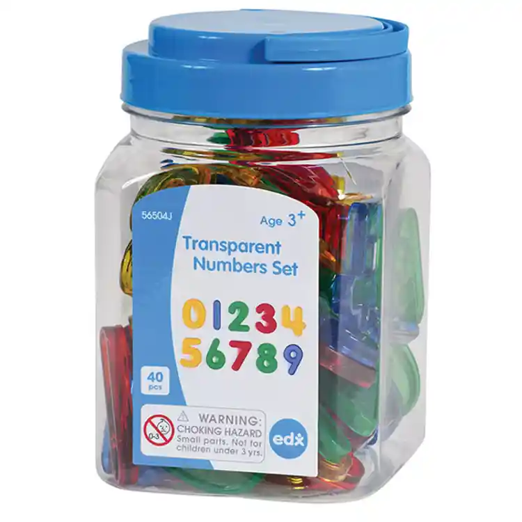 Jumbo See-Thru Letters & Numbers Set
