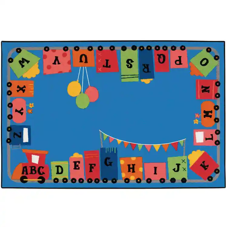 KID$ Value Classroom Rugs™, Alpha Fun Train