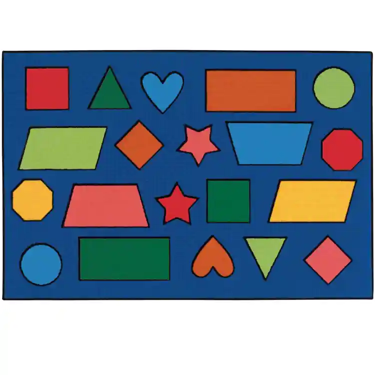 KID$ Value Classroom Rugs™, Color Shapes