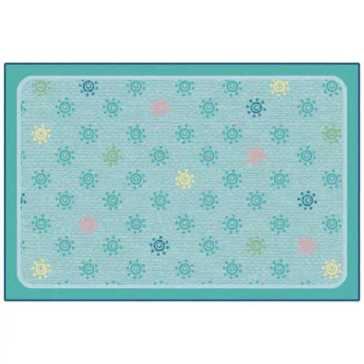 KID$ Value Classroom Rugs™, Sunshine Flowers