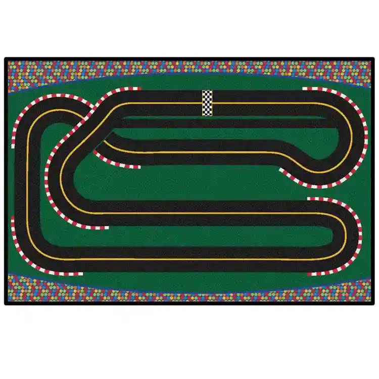 KID$ Value Classroom Rugs™, Super Speedway Racetrack