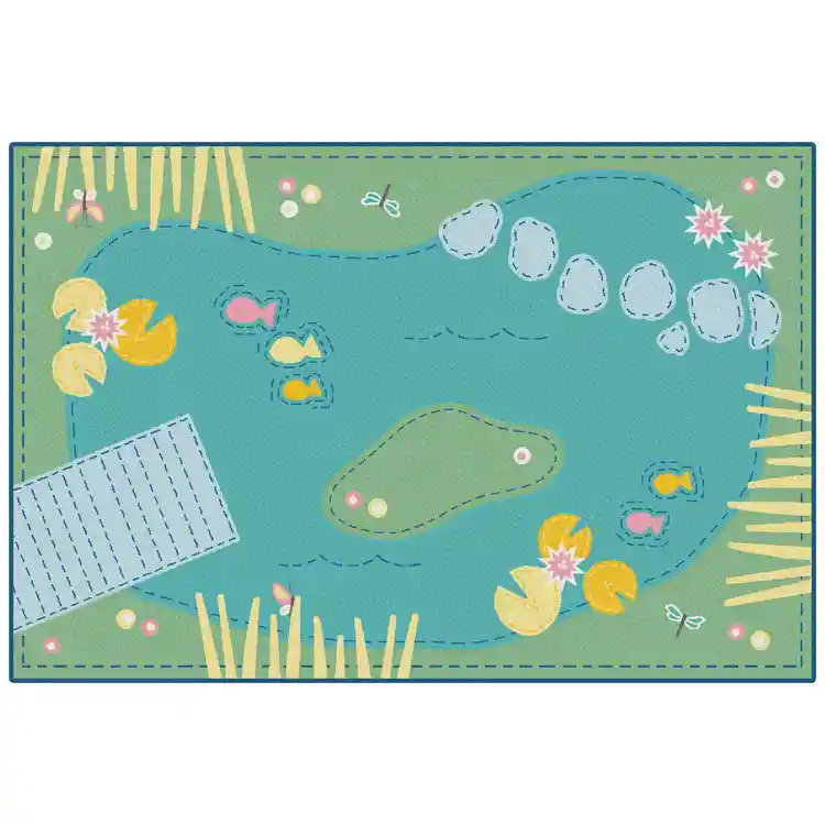 KID$ Value Classroom Rugs™, Tranquil Pond