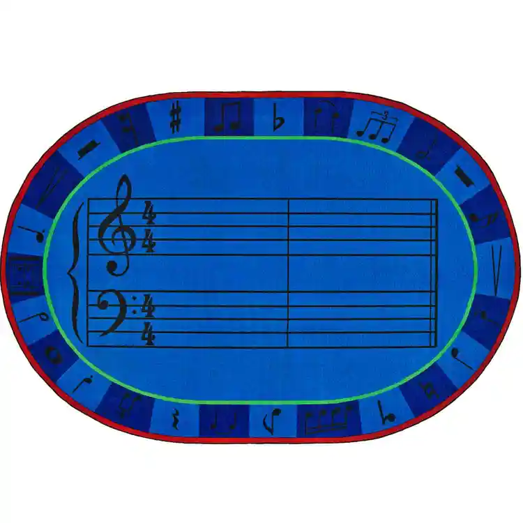 KID$ Value Plus Classroom Rug, A-Sharp Music