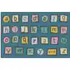 KID$ Value Plus Classroom Rug™, Alphabet Blocks