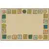 KID$ Value Plus Classroom Rug™, Alphabet Blocks Border