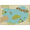 KID$ Value Plus Classroom Rug, Tranquil Pond