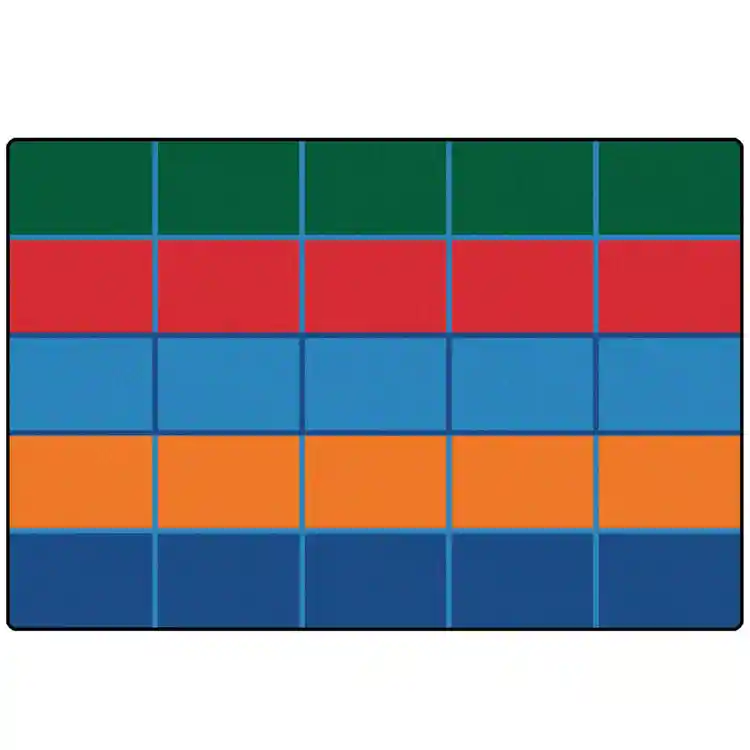 KID$ Value Plus Classroom Rugs™, Color Blocks