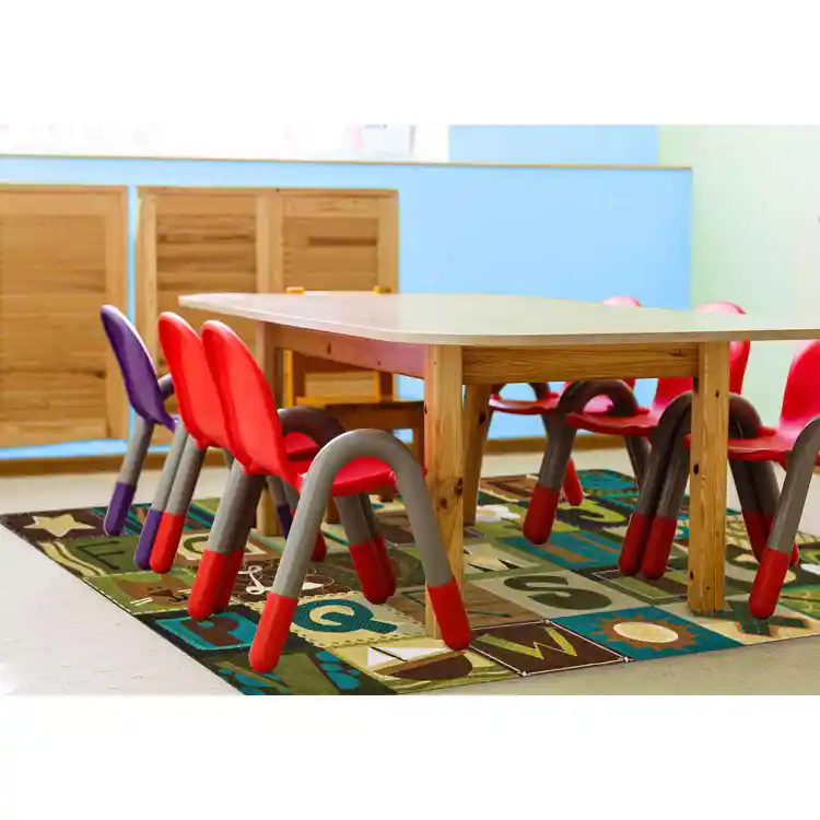 KIDSoft™ Alphabet Blocks Classroom Rug, Nature's Colors