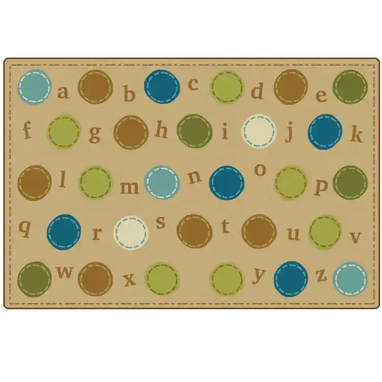 KIDSoft™ Alphabet Dots Rug