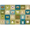 KIDSoft™ Animal Patchwork Rug, Nature Colors