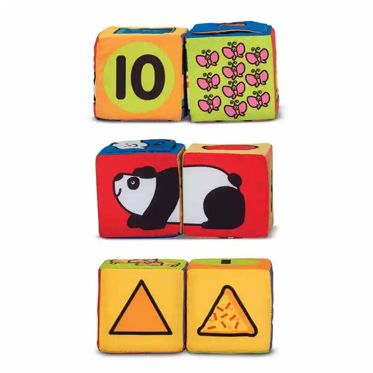 Melissa & Doug Match & Build Soft Blocks