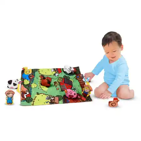 Melissa & Doug Take-Along Play Mat Set, Farm