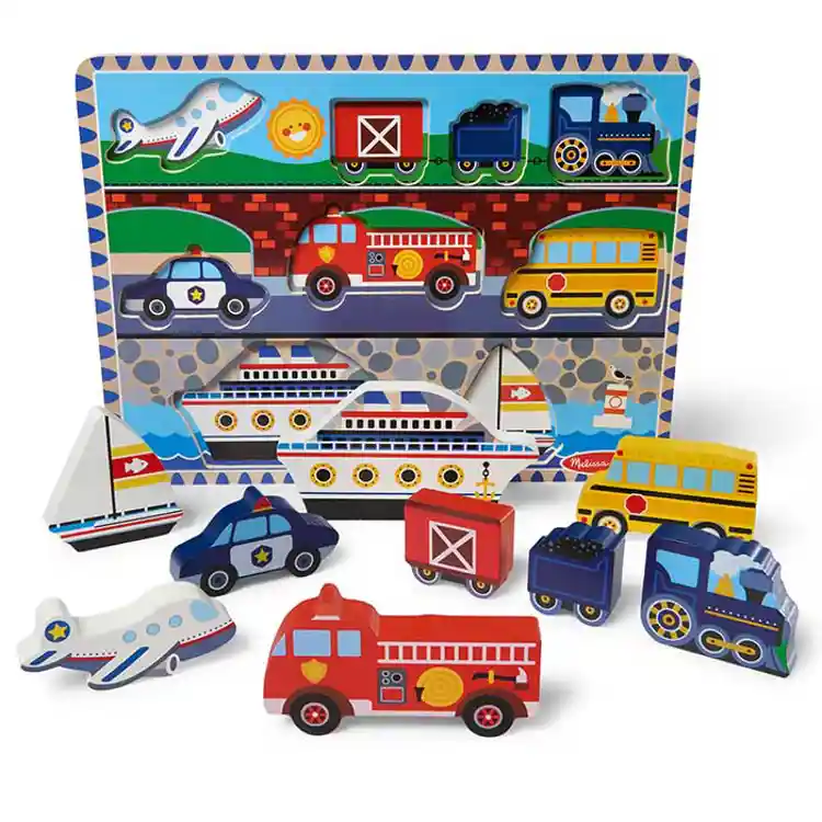 Melissa & Doug® Vehicles Chunky Puzzle