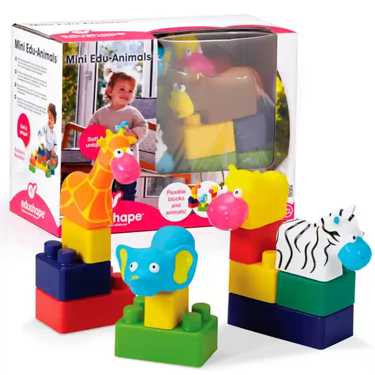 Mini EduAnimals & Block Set