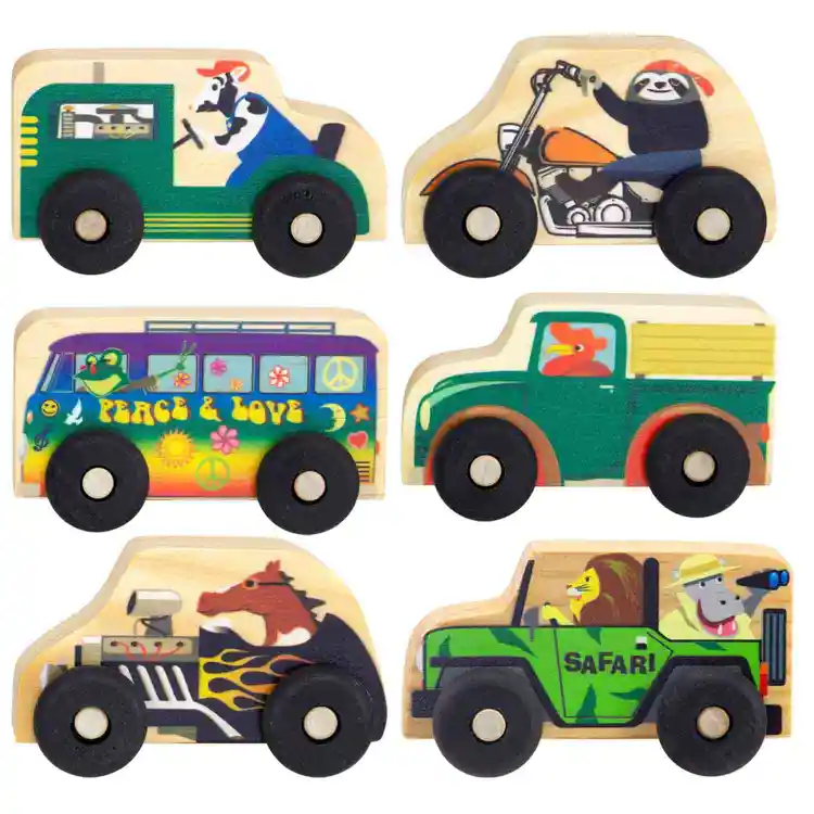 Mini Wooden Vehicles - Set 3
