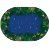 Peaceful Tropical Night Classroom Rug