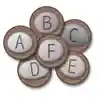 Pixel Perfect™ Alphabet Stones Seating Rounds