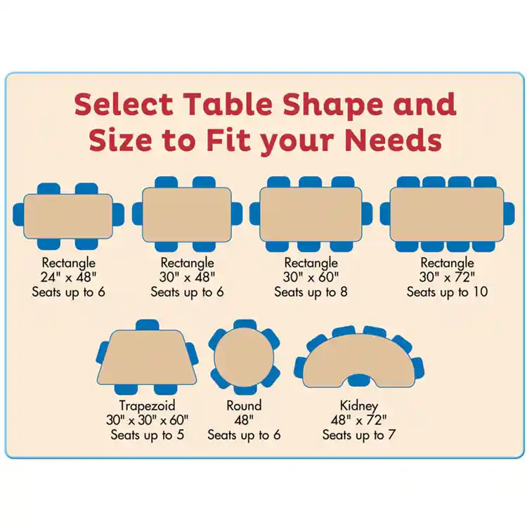 Rainbow Accents® KYDZ® Maple Top Activity Tables