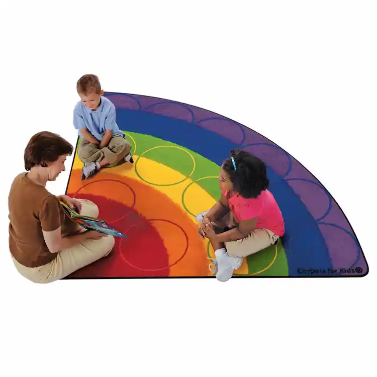 Rainbow Rows Classroom Rug