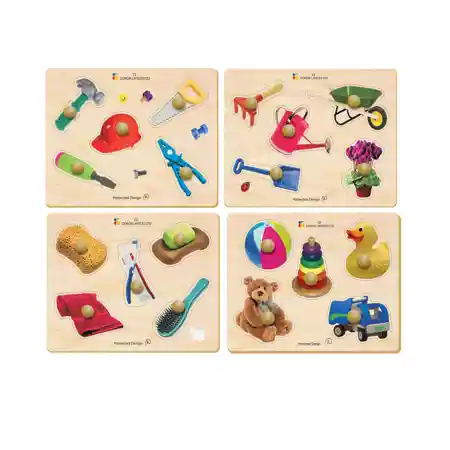 Real Life Knob Puzzle Set