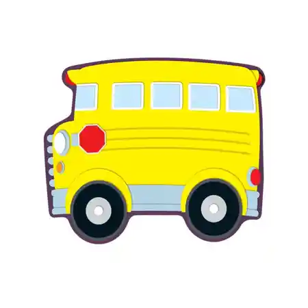 School Bus Colorful Cut-Outs