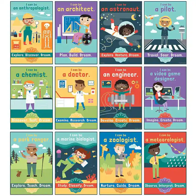 STEAM Careers Chart Set