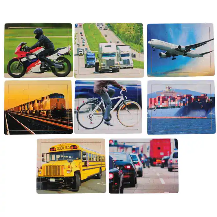 Transportation Puzzle Set