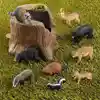 Tree Stump & Forest Animals Set