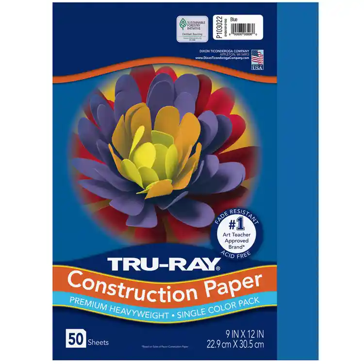 "Tru-Ray® Construction Paper,  9"" x 12"""